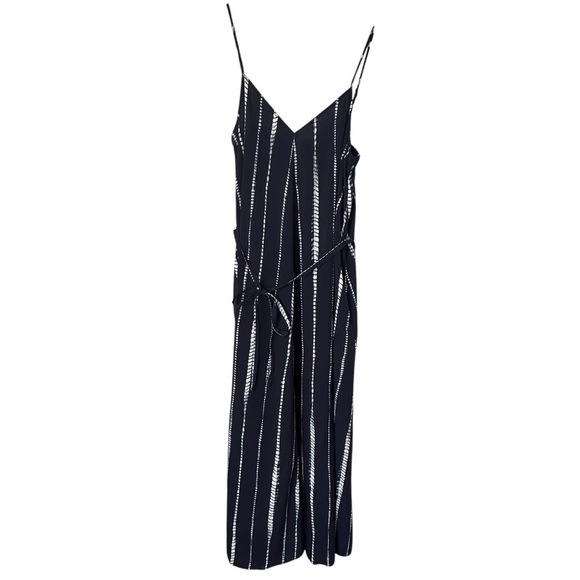 Banana Republic Factory Blue and White Tie Dye Spaghetti Strap Maxi Dress Size M - Picture 4 of 8